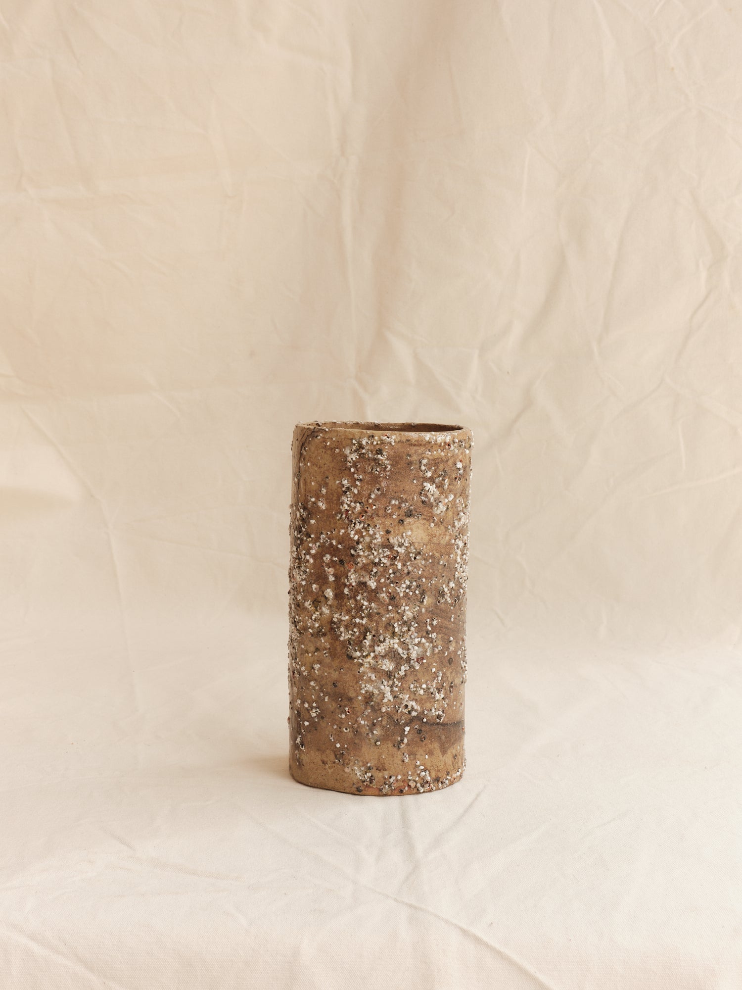 Vessel 04 ~ Marbled Stoneware, Sea Debris