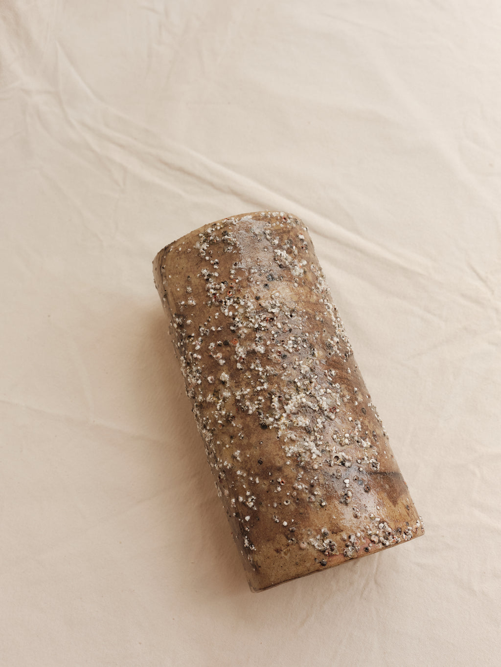 Vessel 04 ~ Marbled Stoneware, Sea Debris