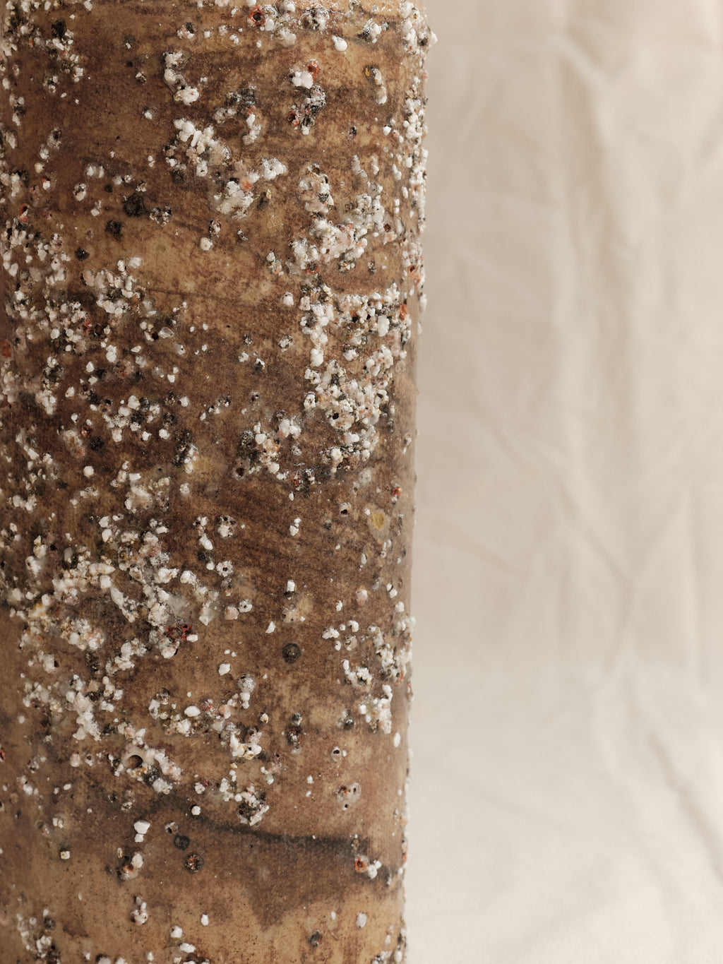 Vessel 04 ~ Marbled Stoneware, Sea Debris