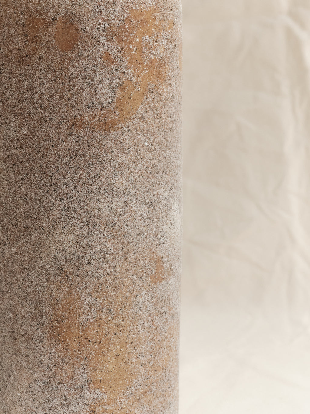Vessel 03 ~ Marbled Stoneware, Pink Sand