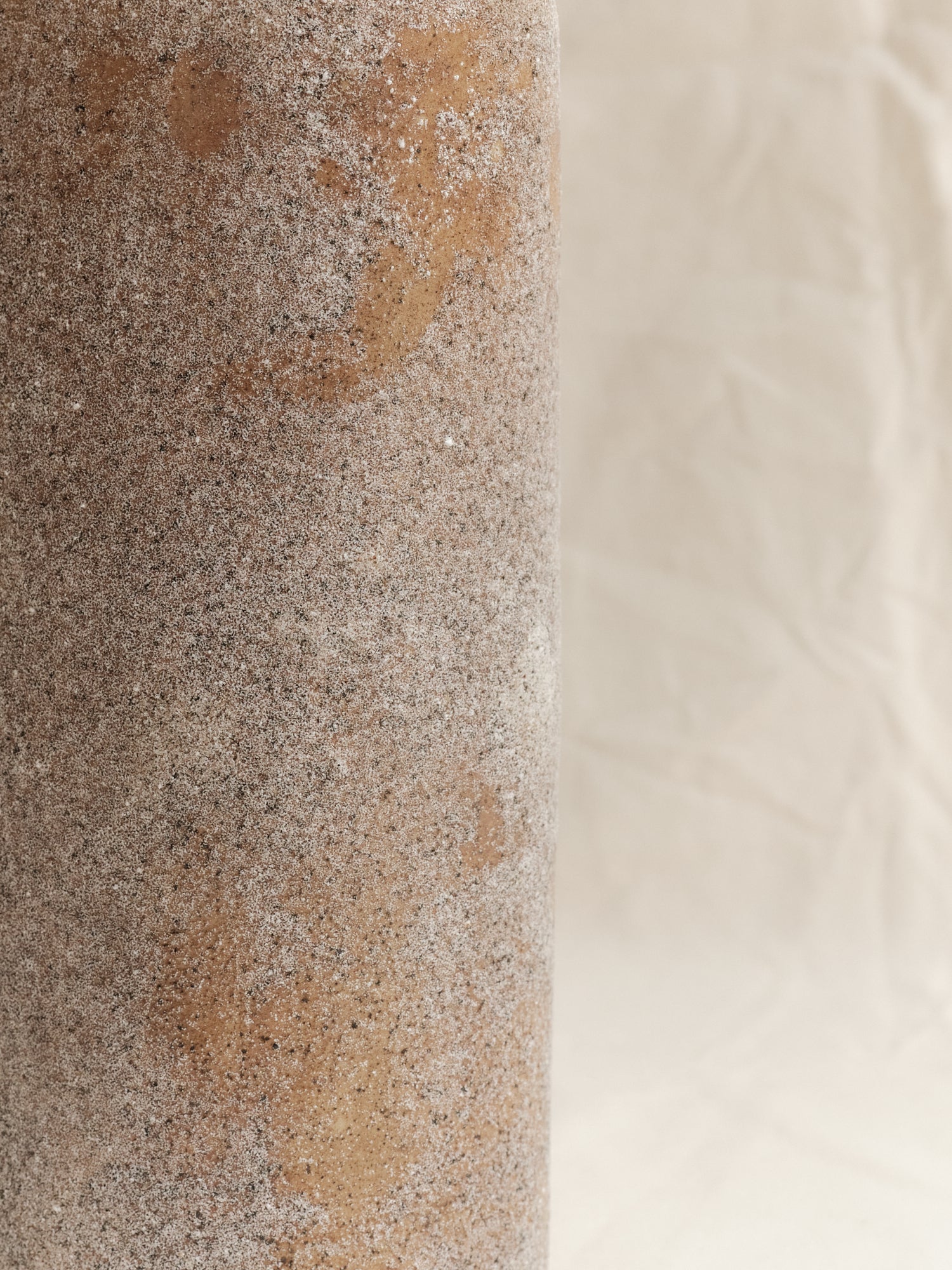 Vessel 03 ~ Marbled Stoneware, Pink Sand
