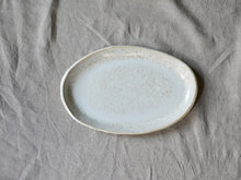 Load image into Gallery viewer, my-hungry-valentine-ceramics-studio-dish-oval-medium-bg-lunar-white-top

