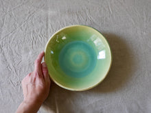 Load image into Gallery viewer, my-hungry-valentine-ceramics-studio-plate-pasta-bg-celadon-top-hand
