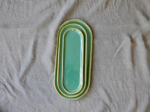 Loaf Cake Serving Platter - Soft Clay - Celadon Green