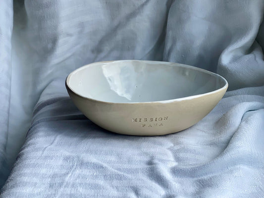 Personalised Serving Bowl - ⌀22 cm - Gloss White