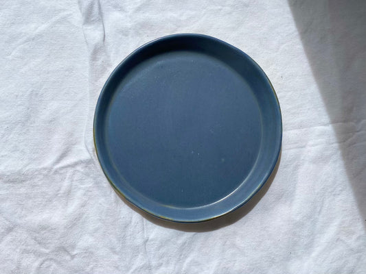 Assiette - ⌀18 cm - Grès Doux - Bleu Gris