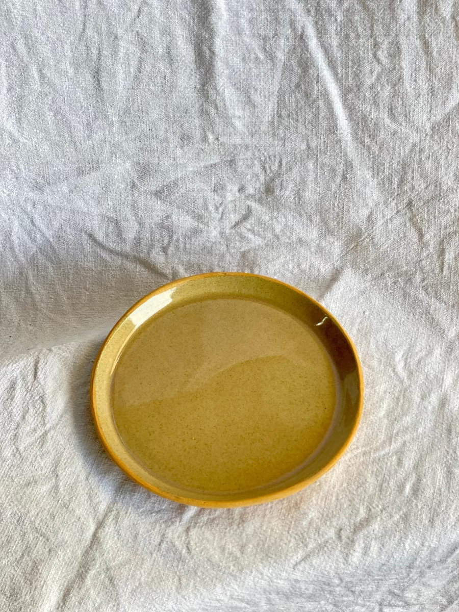 Assiette - ⌀18 cm - Grès Roux - Transparent