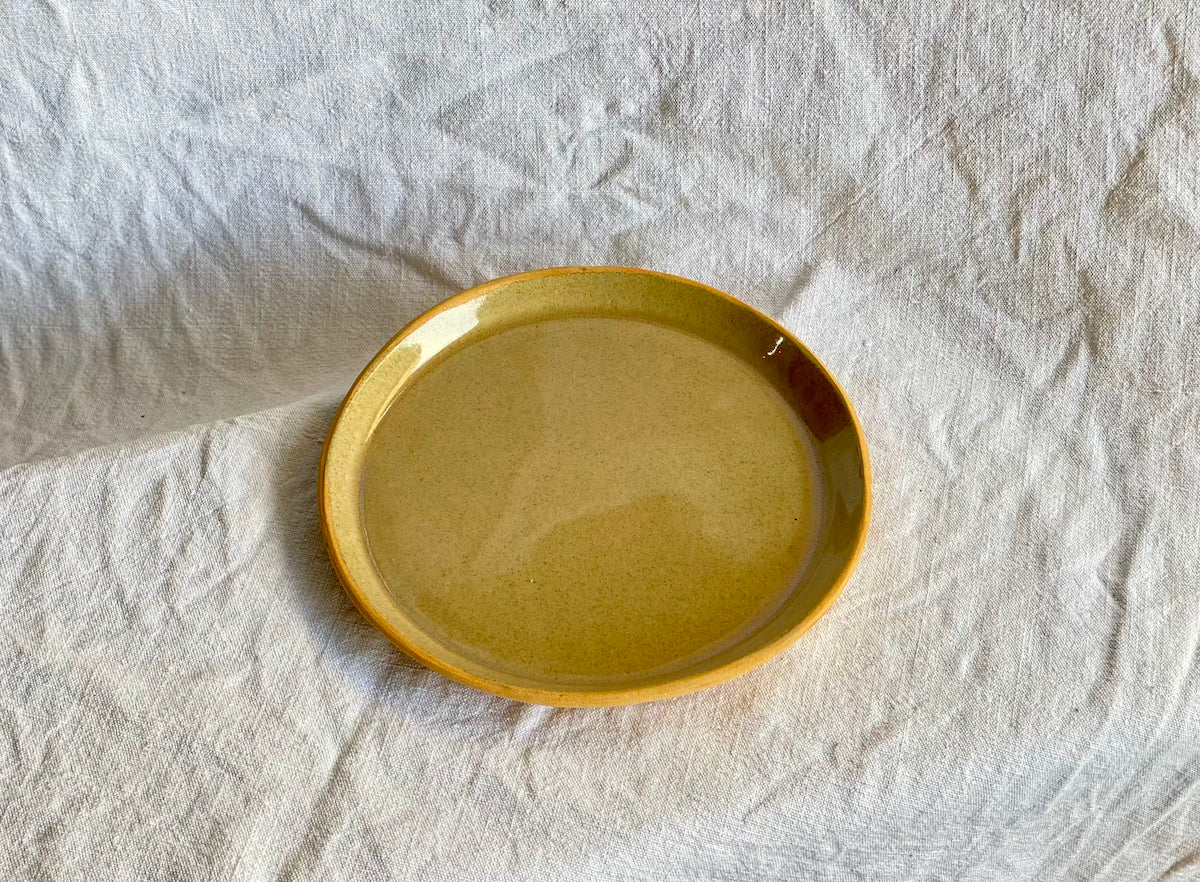 Assiette - ⌀18 cm - Grès Roux - Transparent