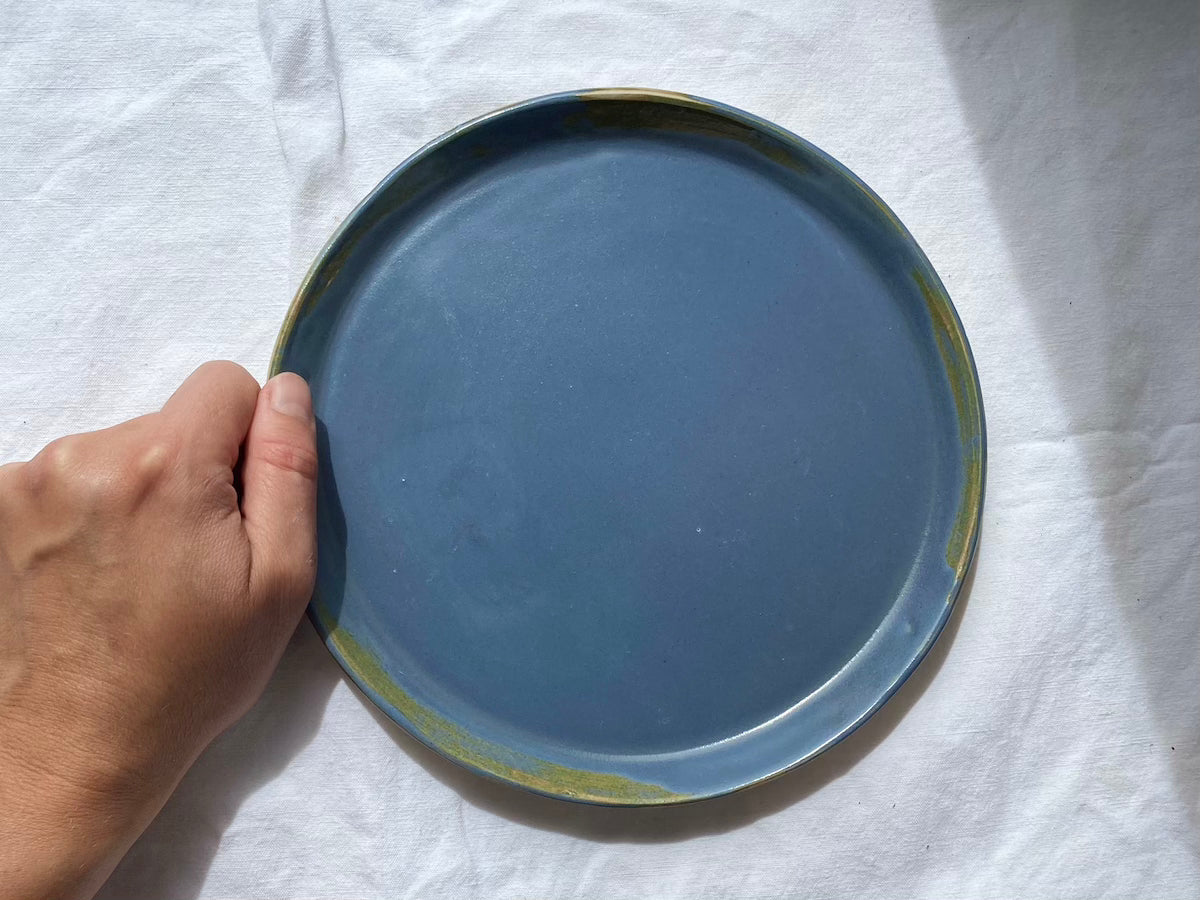 Assiette - ⌀21 cm - Grès Doux - Bleu Gris