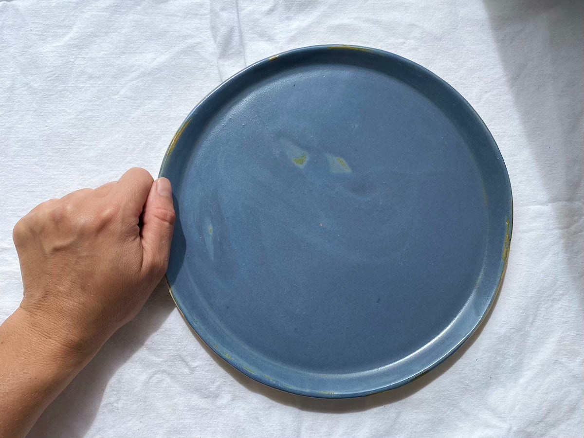 Assiette - ⌀25 cm - Grès Doux - Bleu Gris
