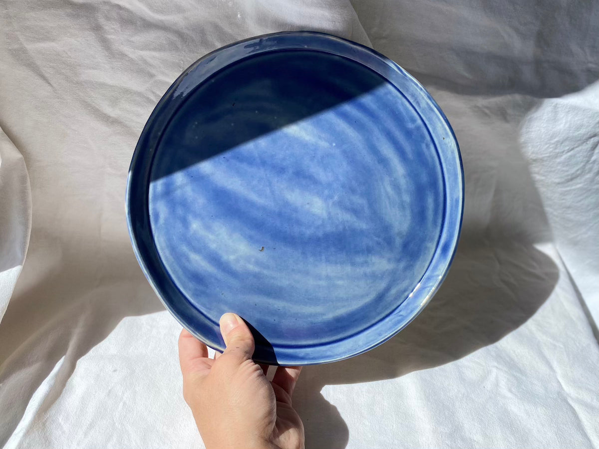 Assiette - ⌀25 cm - Grès Doux - Bleu Délavé
