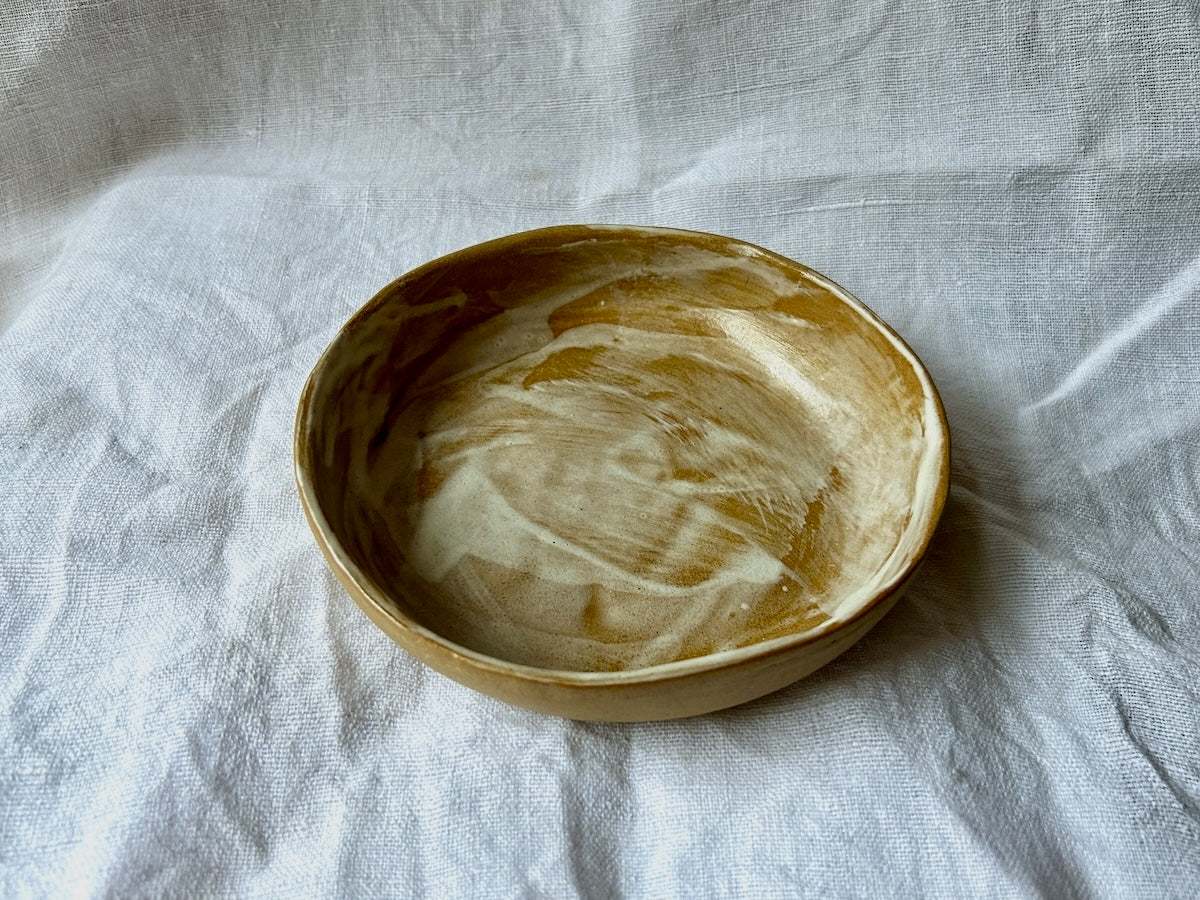 Assiette creuse - ⌀15.50 cm - Grès Toasté - Blanc Brossé