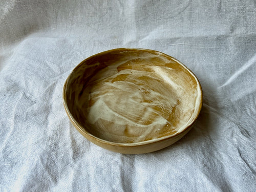 Assiette creuse - ⌀15.50 cm - Grès Toasté - Blanc Brossé