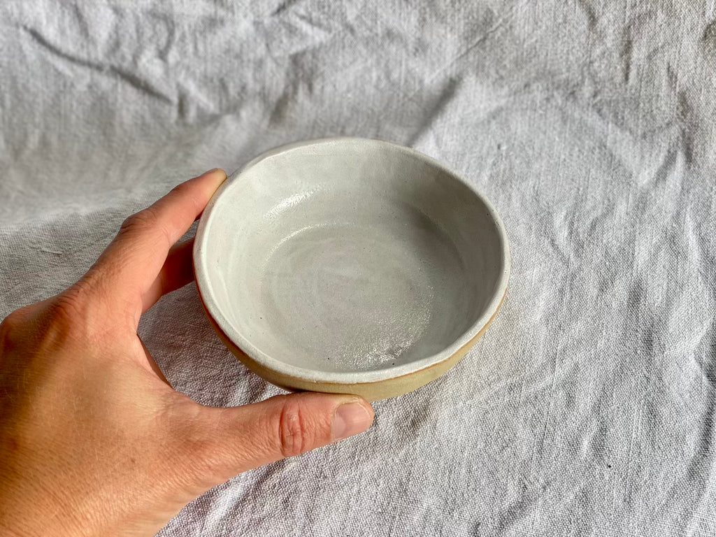 Bol - ⌀12 cm - Grès Doux - Blanc Satiné