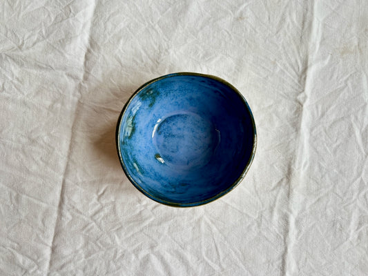 Bol - ⌀14*5 cm - Grès Doux - Bleu Lunaire