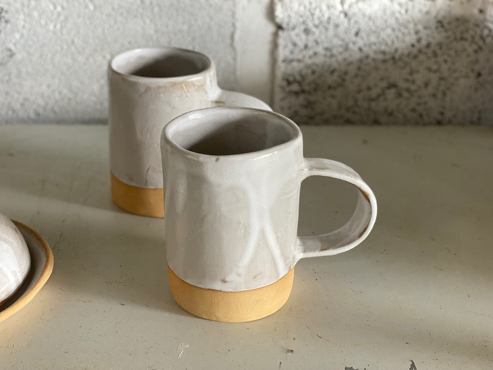 Mug - Grès Roux - Blanc Gloss