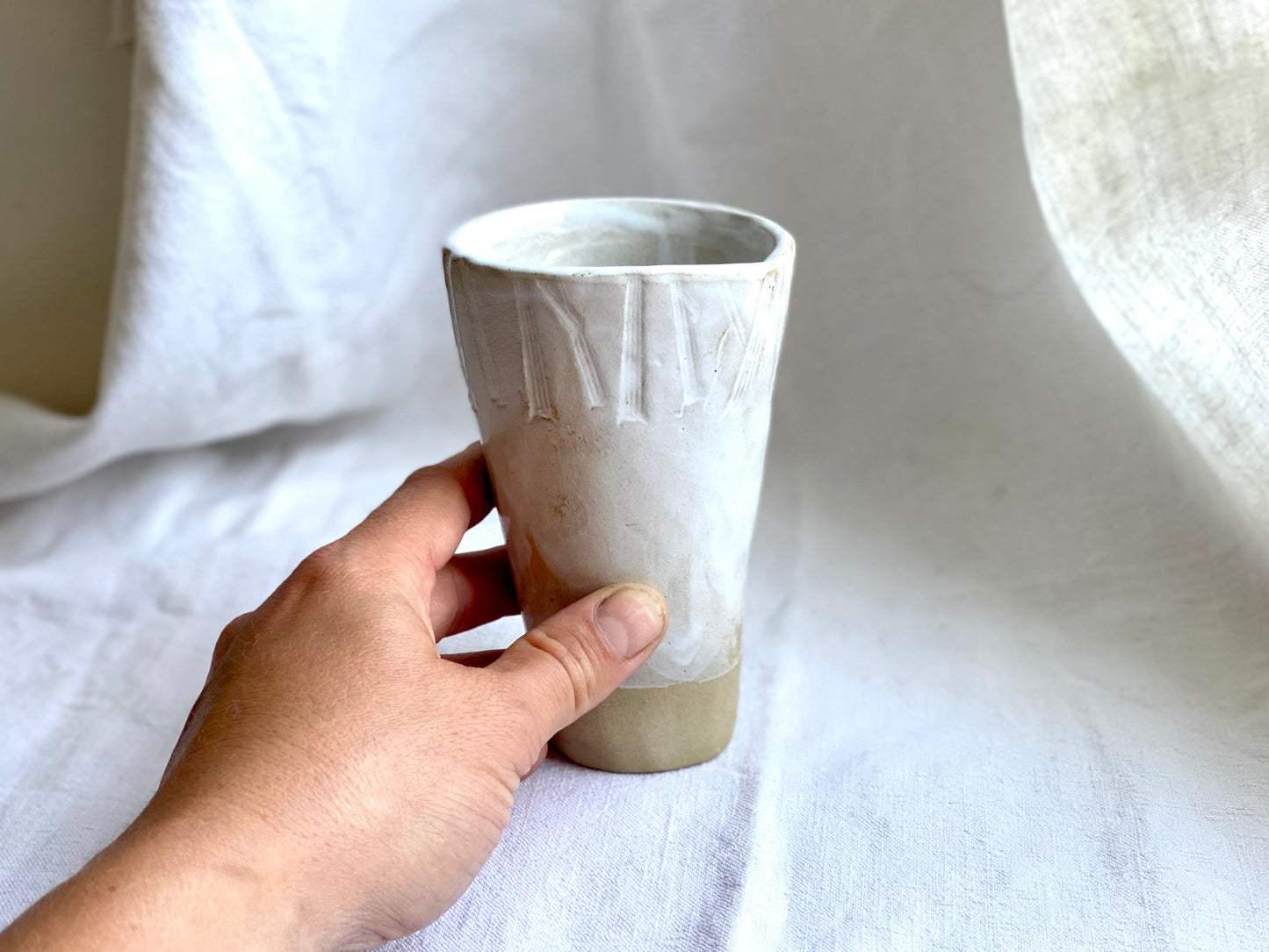 Gobelet -Coquille - Blanc Gloss