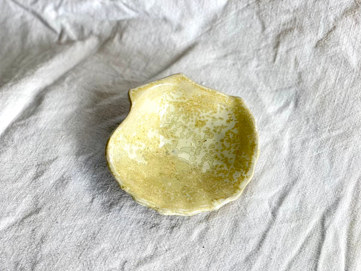 Coupelle Coquille Saint-Jacques - Grès Doux - Blanc Lunaire