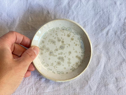 Coupelle ronde - ⌀11 cm - Grès Doux - Blanc Lunaire