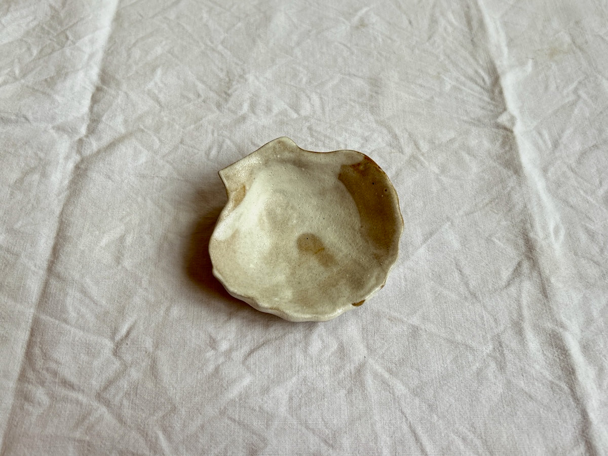 Coupelle Coquille Saint-Jacques - Grès Toasté - Blanc Mat