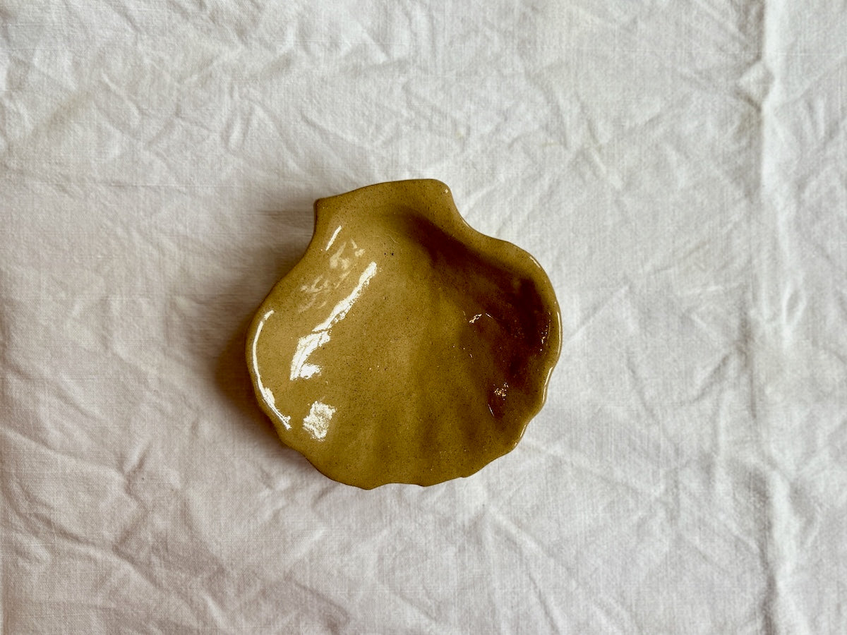 Coupelle Coquille Saint-Jacques - Grès Toasté - Transparent