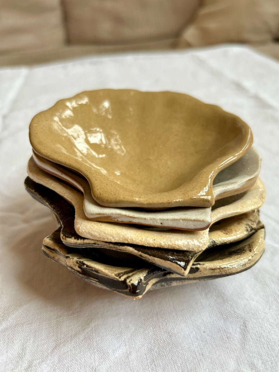 Coupelle Coquille Saint-Jacques - Grès Toasté - Transparent