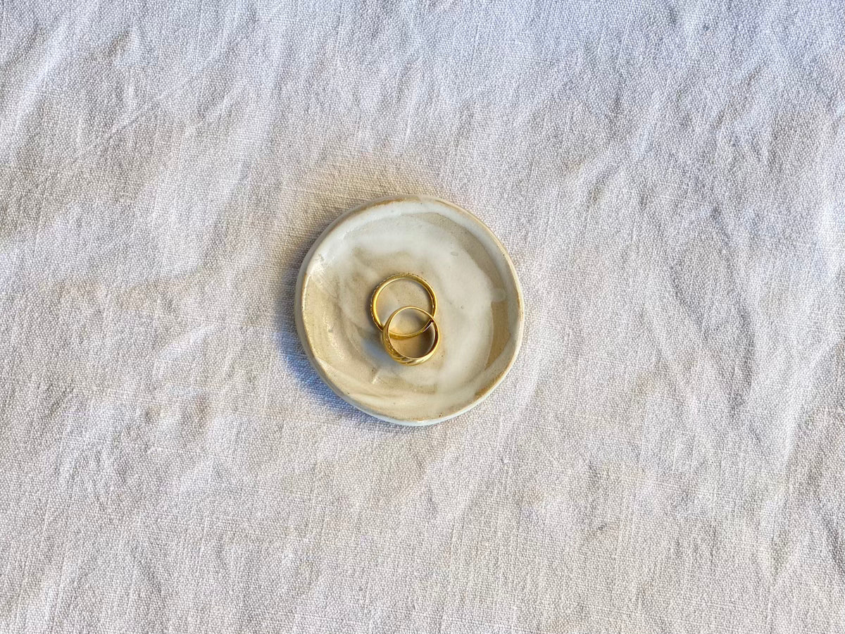 Mini Coupelle - ⌀7 cm - Grès Doux - Blanc Gloss Brossé