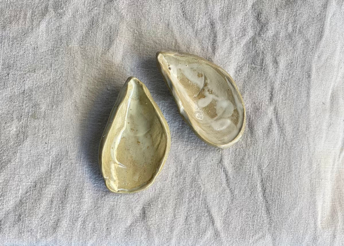 Coupelles Moules - Grès Doux - Blanc - Paire