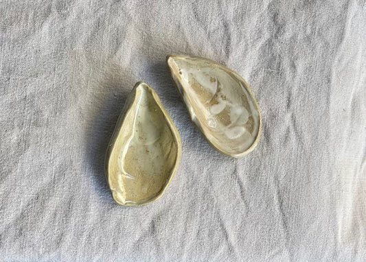 Coupelles Moules - Grès Doux - Blanc - Paire