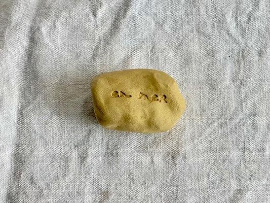 Galet à message - Grès Doux - En Mer - Manuscrit