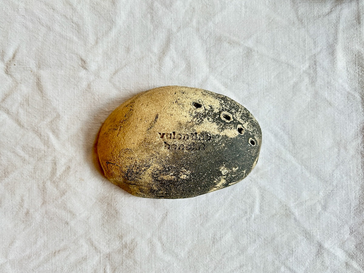 Ormeau - Grès Nerikomi Noir & Blanc