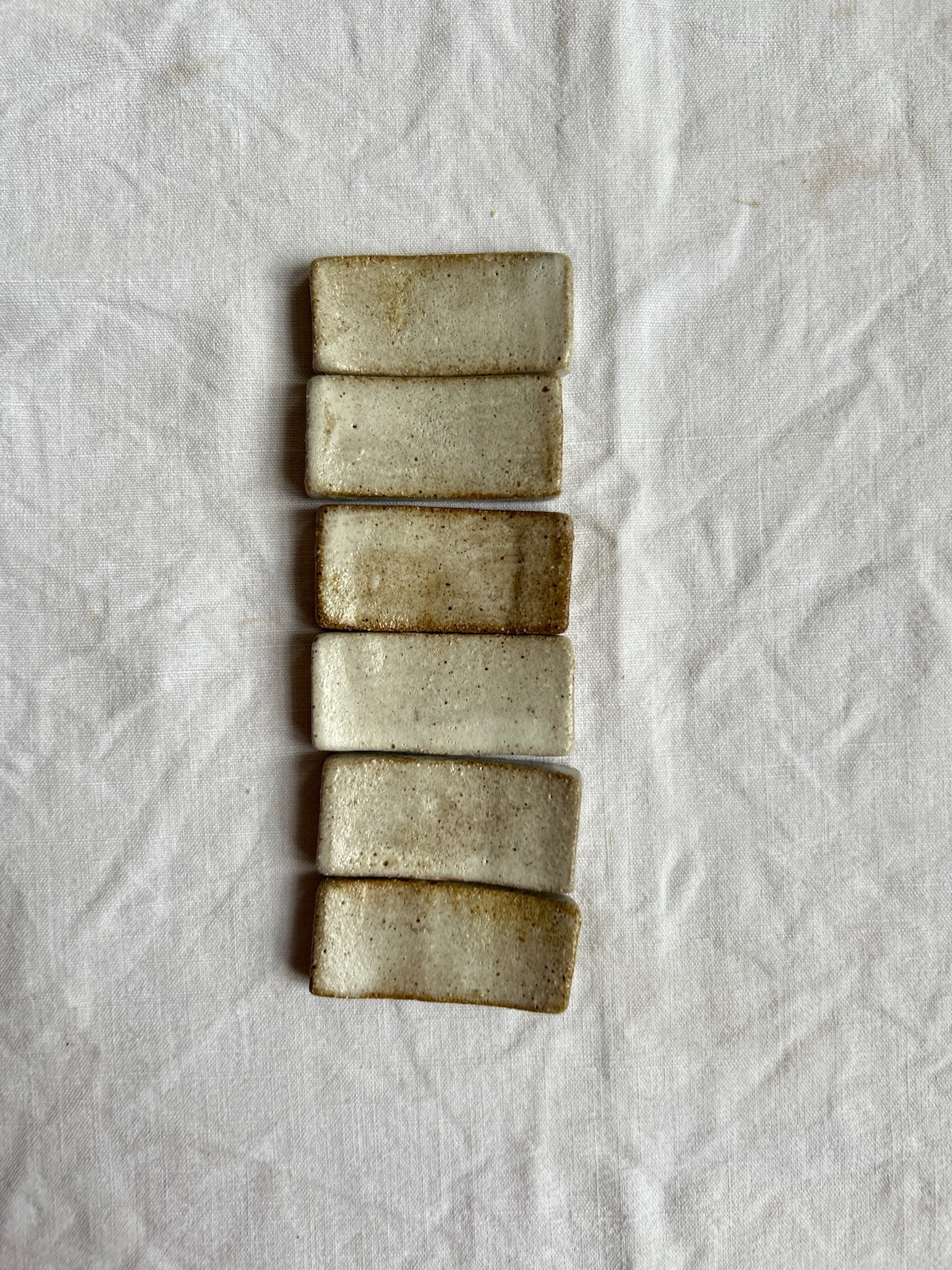 Porte-couteaux / Porte-baguettes - Grès Gris – Blanc Mat & Transparent