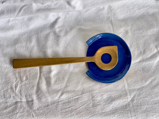 Repose-spatule - Grès Doux - Bleu Vif