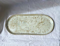 Plateau - 37 cm - Grès Doux - Blanc Lunaire