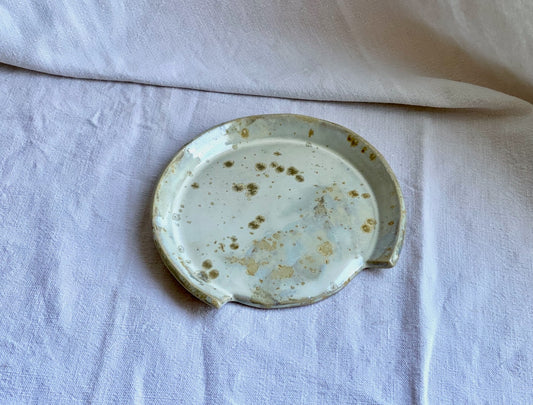 Repose-spatule - Grès Doux - Blanc Lunaire