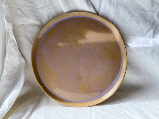 Plat Tarte - ⌀ 30 cm - Grès Roux - Lilas