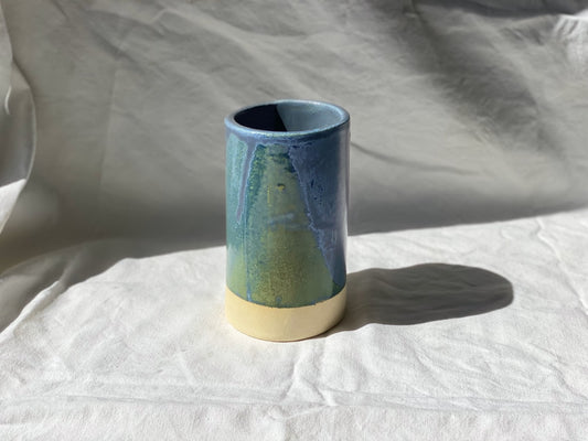 Vase - 13,50 cm - Grès Doux - Bleu Gris