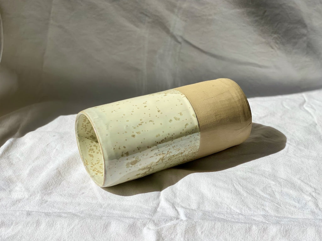 Vase - 20 cm - Grès Doux - Blanc Lunaire