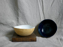 Load image into Gallery viewer, my-hungry-valentine-ceramics-bowl-14-ct-group-glosswhite-midnightblue-side_1
