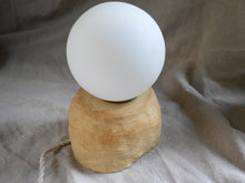 Cargar imagen en el visor de la galería, Table Lamp - Pebble with matt glass globe - Sandy Clay - Medium - Various colours
