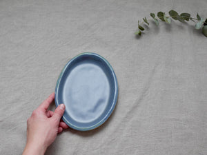 my-hungry-valentine-ceramics-studio-dish-oval-side-nt-greyblue-top-hand