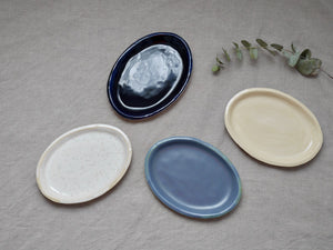 Oval side dish - Soft Clay - Transparent