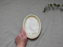 Load image into Gallery viewer, my-hungry-valentine-ceramics-studio-dish-oval-side-nt-transparent-top-hand
