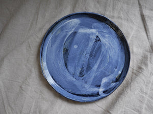 Dinner plate - 25 cm - Sandy clay - Cloudy Blue