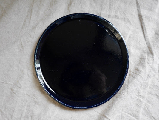 Dinner plate - ⌀25 cm - Sandy clay - Midnight Blue