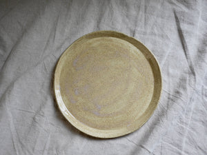 Dinner plate - 25 cm - Sandy clay - Transparent