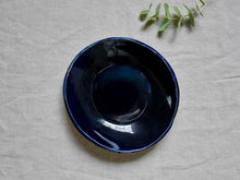 Load image into Gallery viewer, my-hungry-valentine-ceramics-studio-plate-pasta-nt-midnightblue-top
