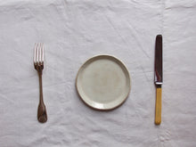 Load image into Gallery viewer, myhungryvalentine-studio-ceramics-simple-plate-14-cloudywhite-cutlery
