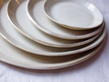 Load image into Gallery viewer, myhungryvalentine-studio-ceramics-simple-plate-set-5-cloudywhite-top-zoom
